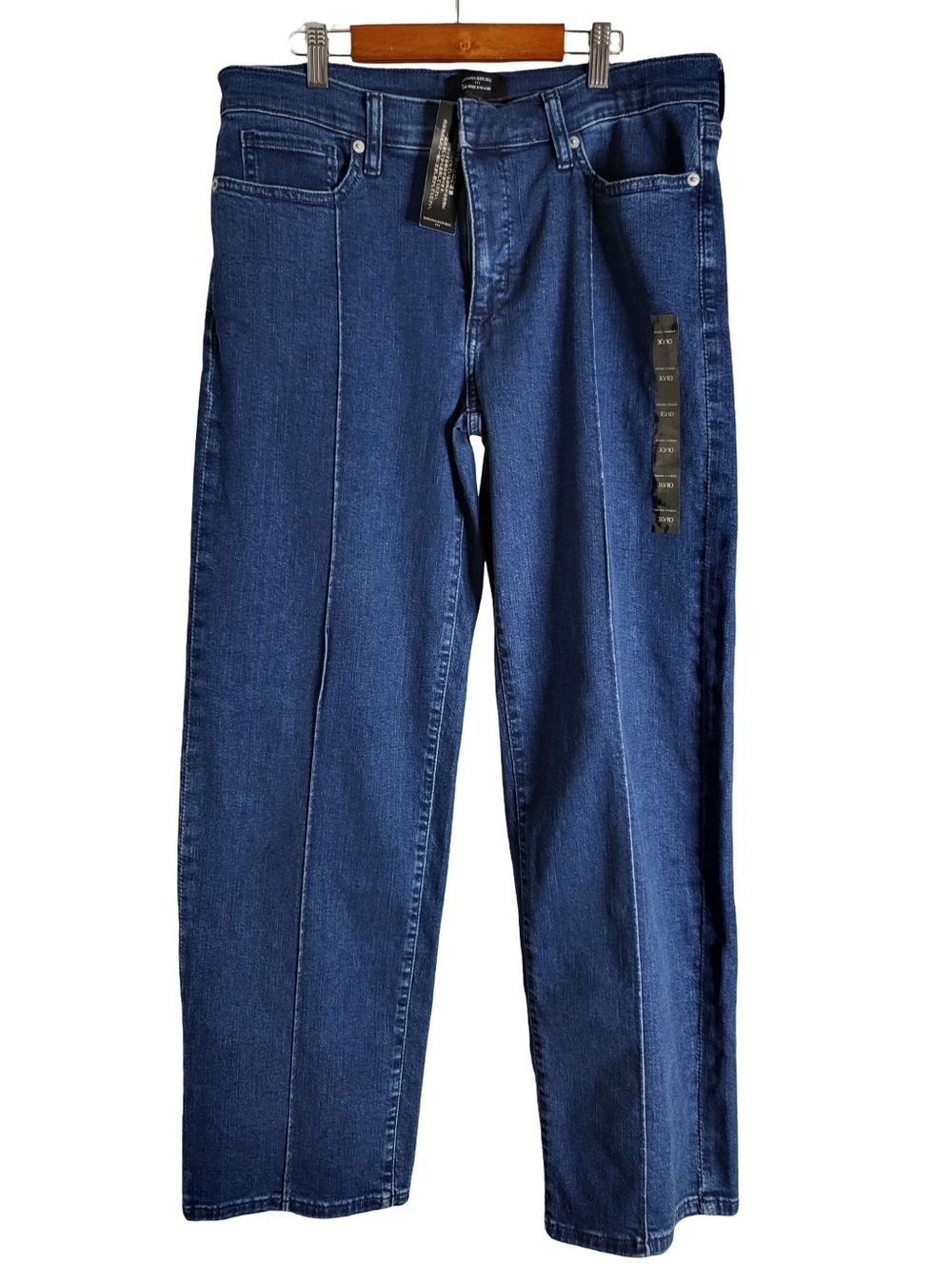 Banana Republic Women's Straight-Leg Dark Blue Jeans